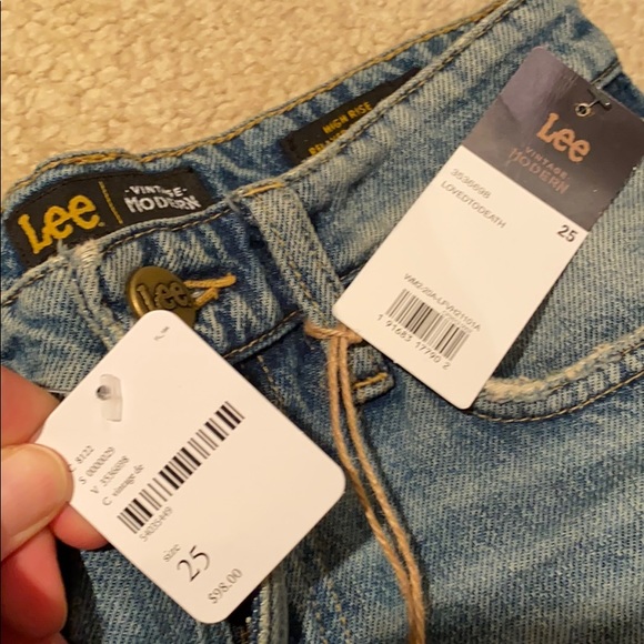 NWT Lee Vintage Modern Stovepipe Jeans Size 25 - Picture 6 of 12